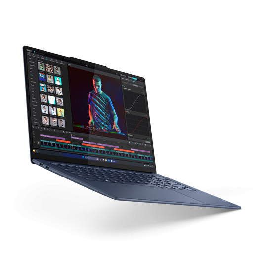 Lenovo Yoga Slim 7 14Q8X9 | Cosmic Blue | 14,5 " | OLED | Kosketusnäyttö | 3K | 2944 x 1840 pikseliä | Kiiltävä | Snapdragon X Elite | X1E-78-100 | 16 GB | Juotettu LPDDR5x | SSD 512 GB | Qualcomm Adreno GPU | Windows 11 Home | 802.11be | Bluetooth-versio