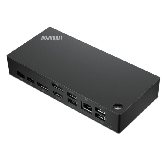 Lenovo ThinkPad Universal Thunderbolt 4 Smart Dock -johto Musta