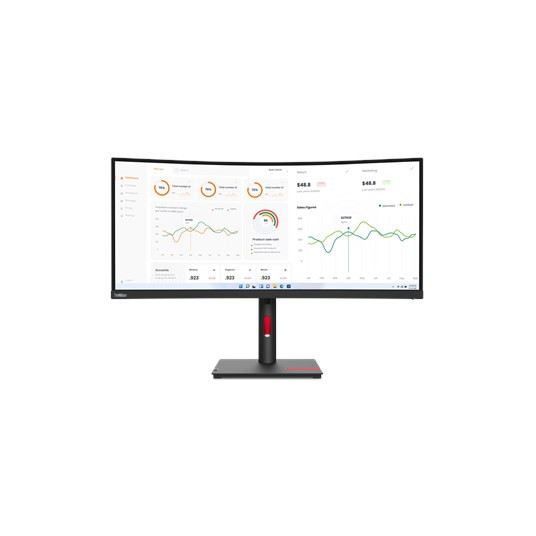 Lenovo | ThinkVision | T34w-30 | 34 " | VA | 21:9 | 60 Hz | 4 ms | 3440 x 1440 | 350 cd/m2 | HDMI-portit määrä 1 | Musta | Takuu 36 kk:n takuu