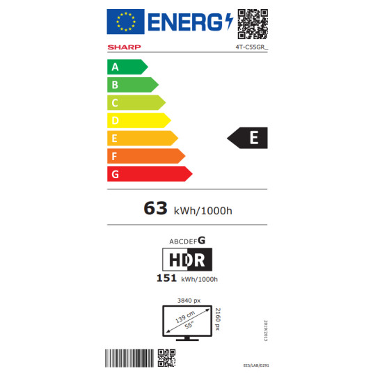 Televisio Sharp 55GR8265E QLED 55" Smart