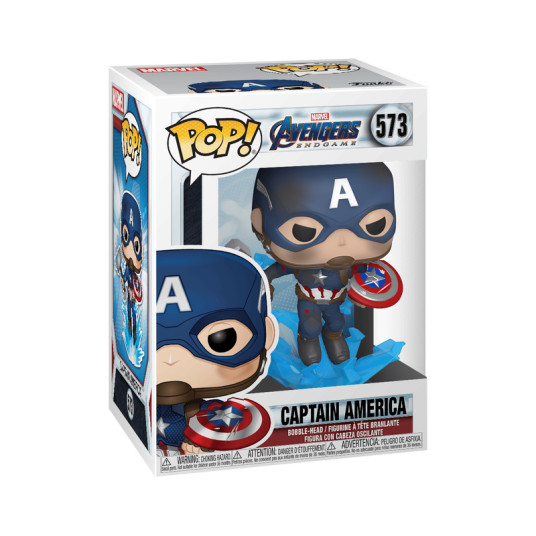 FUNKO POP! Vinyylifiguuri: Avengers: Endgame - Kapteeni Amerikka, Broken shield ja Mjölnir