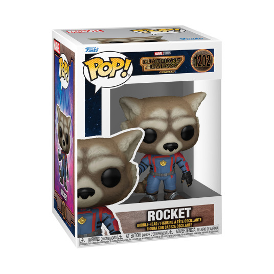 FUNKO POP! Vinyylifiguuri: Guardians of The Galaxy 3 - Rocket, 9 cm