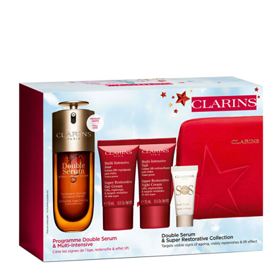 Skin Serum Clarins Double Serum &amp; Super Restorative Collection, 50ml, Rinkinys