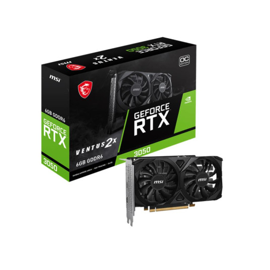 "RTX 3050 6GB MSI VENTUS 2E E OC GDDR6"