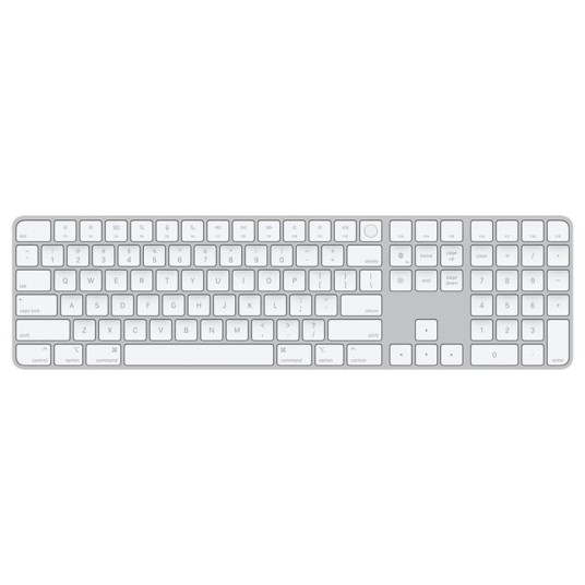 Näppäimistö Apple Magic Keyboard Touch ID, Num.KP, RUS, hopea