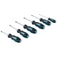 MAKITA Poranteräsarja 6kpl (SL4.0 x 100 / SL5.5 x 100 / PH1 x 100 / PH2 x 100 / PZ1 x 80 / PZ2 x 100)