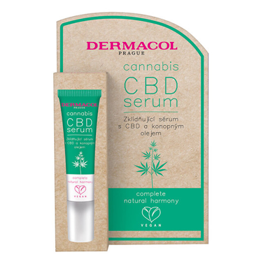 Dermacol - Rauhoittava ihoseerumi CBD:llä ja hamppuöljyllä Kannabis (CBD Serum) 12 ml