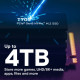 "M.2 1TB Crucial T705 NVMe PCIe 5.0 x 4 jäähdytyselementillä"