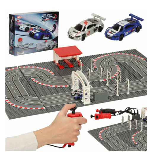 RoGer Police car racing track 64x38cm