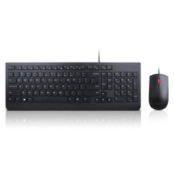 Lenovo 4X30L79883 Näppäimistö Hiiri mukana Universal USB QWERTY Suomi (US) Musta