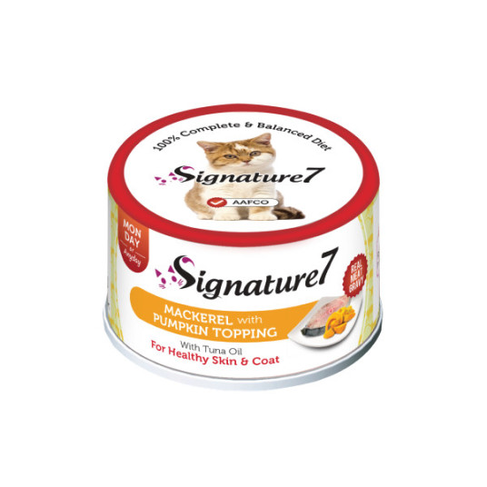 Signature7 Makrilli kurpitsalla säilyke kissoille makrillin ja kurpitsan kanssa 70 g