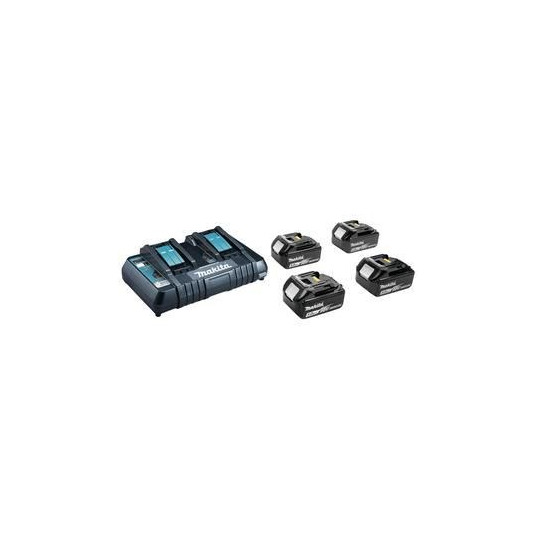 MAKITA POWER SUPPLY KIT 18V (BL1850Bx4+DC18RD) MAKPAC MAKPAC