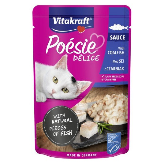 VITAKRAFT Poésie Delice Fish selection - kissan märkäruoka - 6 + 1 x 85g