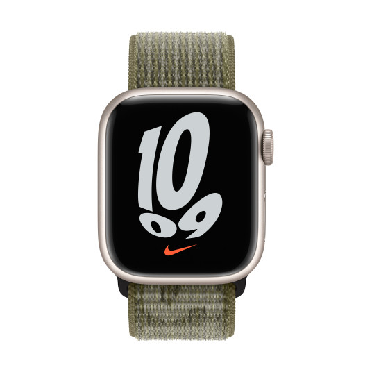 Rannekoru Apple Watch 41mm Sequoia/Pure Platinum Nike Sport Loop