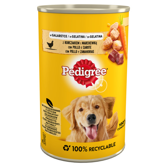 Pedigree kana- ja porkkanahyytelössä 400g
