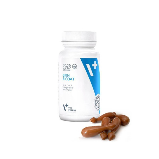 VET EXPERT Skin&amp;Coat - iho- ja turkkivalmiste koirille ja kissoille - 30 kapselia.