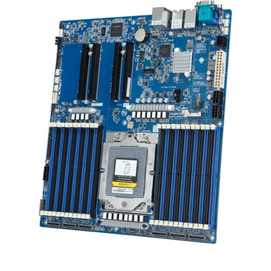 Emolevy Gigabyte MZ33-AR0 1x SP5 AMD Epyc 9004 SoC (24x DIMM, 6x MCIO 8i, 1xM.2, 2x10Gbe, IPMI, E-ATX)