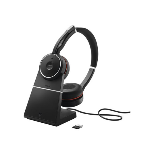 Kuulokkeet Jabra Evolve 75 SE UC Stereo With charging stand Black