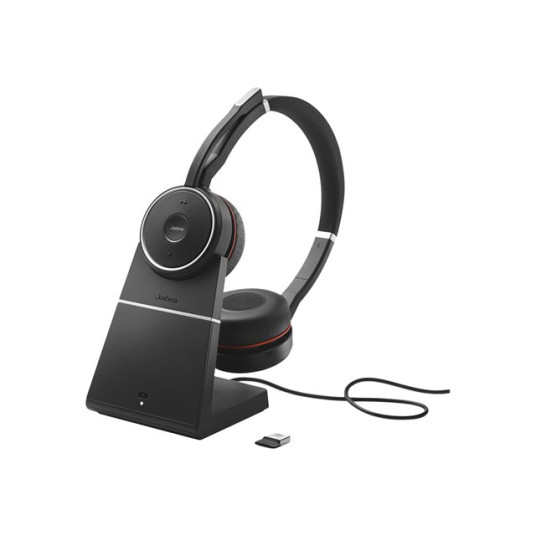 Kuulokkeet Jabra Evolve 75 SE UC Stereo With charging stand Black