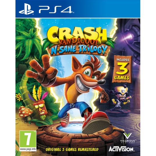 Tietokonepeli Crash Bandicoot N. Sane Trilogy PS4