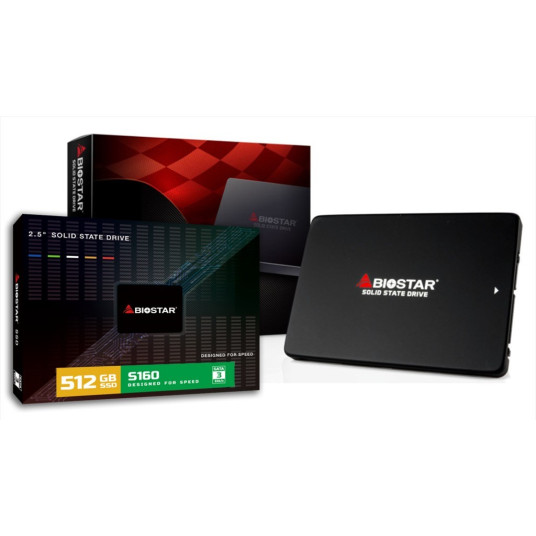 "Biostar S160 512 GB SATA SSD -levy