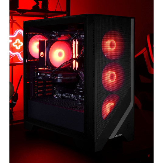 Actina 5901443406082 PC AMD Ryzen™ 5 7500F 32 GB DDR5-SDRAM 1 TB SSD NVIDIA GeForce RTX 4060 Midi Tower Musta