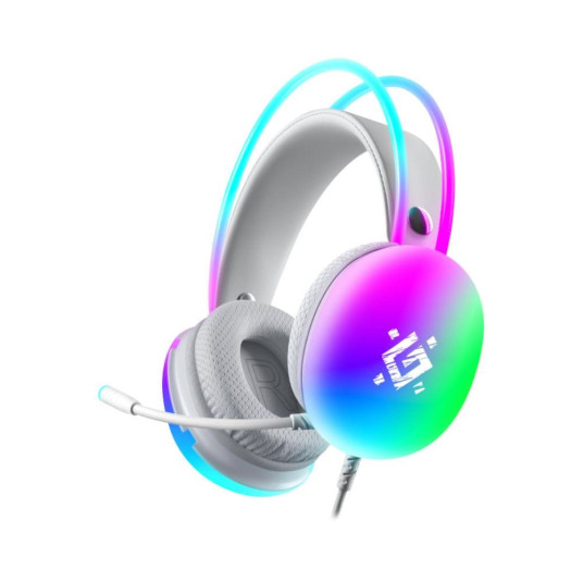 Defender IGNIS Backlit Gaming USB RGB Headphones with Microphone White + GAME