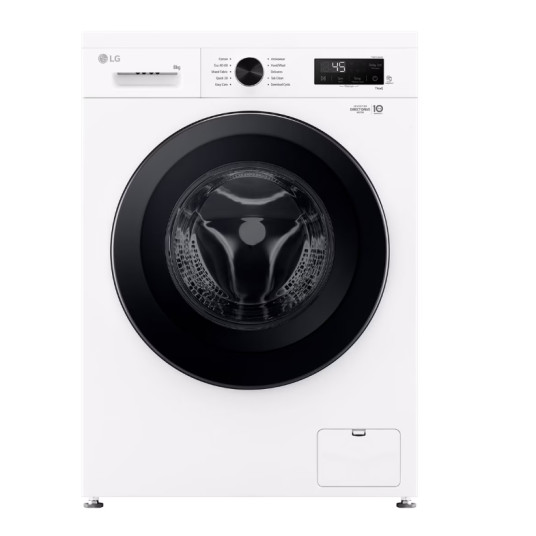 LG Washing Machine | F4X1008NWK | Energy efficiency class A | Front loading | Washing capacity 8 kg | 1350 RPM | Depth 56 cm | Width 60 cm | LED | Steam function | Direct drive | Wi-Fi | White