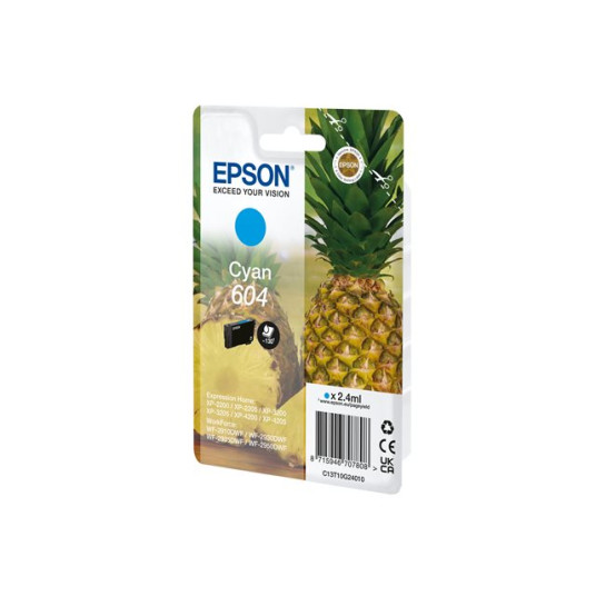 EPSON PINEAPPLE SINGLEPACK CYAN 604 INK