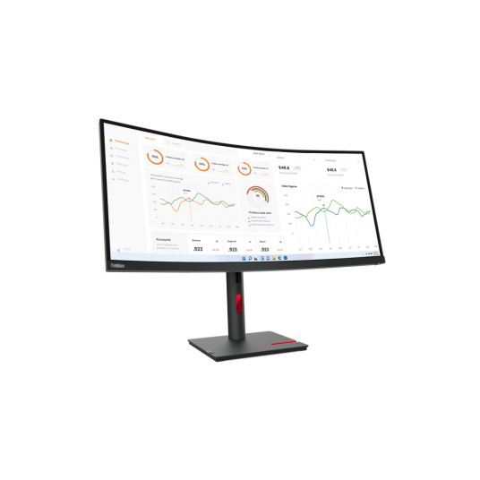 Lenovo ThinkVision T34w-30 LED-näyttö 86,4 cm (34") 3440 x 1440 pikseliä Wide Quad HD Musta
