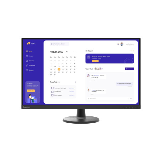 Lenovo C32u-40 LED-näyttö 80 cm (31,5") 3840 x 2160 pikseliä 4K Ultra HD Musta
