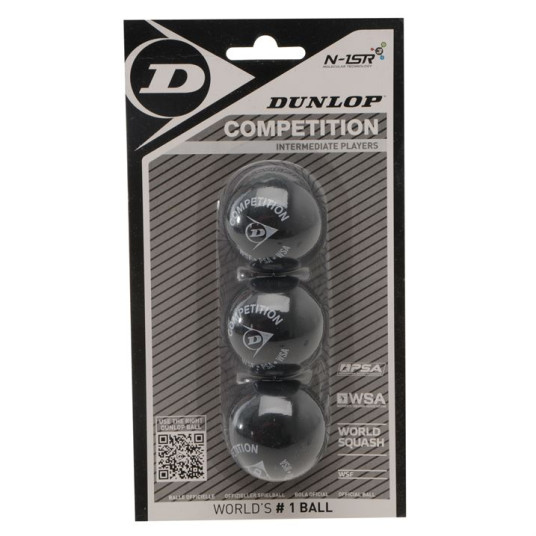 Squash-pallo Dunlop-KILPAILU YellowDot 3-