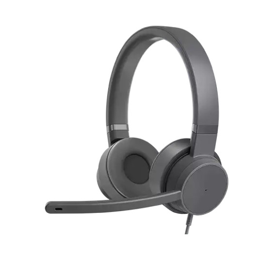 Lenovo Go Wired ANC -kuulokkeet Sisäänrakennettu mikrofoni, Over-Ear, Melunvaimennus, USB Type-C, Storm Grey