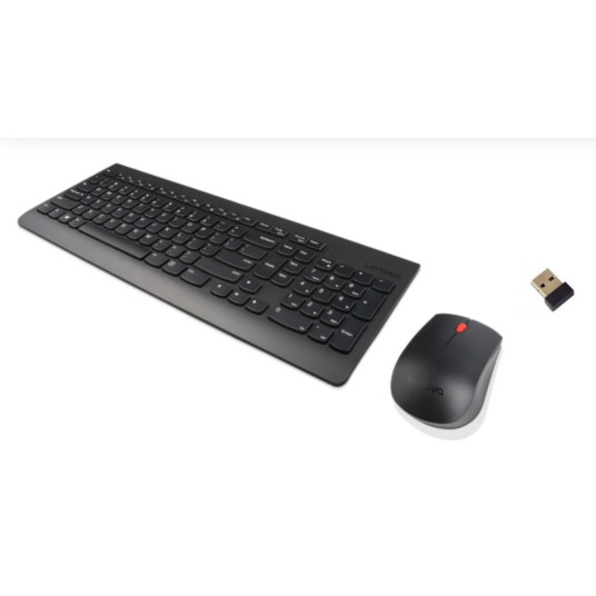 Lenovo Wireless Combo Keyboard & Mouse 510 2,4 GHz Wireless Nano USB, Näppäimistön asettelu Englanti, Musta