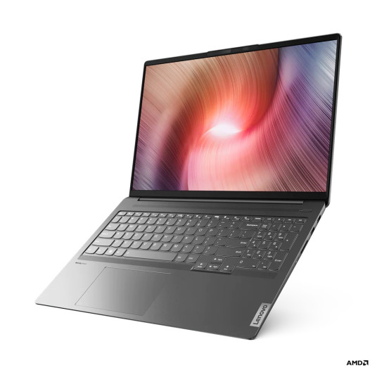 Lenovo IdeaPad 5 Pro 16ARH7 Storm Grey, 16", IPS, 2.5K, 2560 x 1600, Häikäisynesto, AMD Ryzen 5, 6600HS, 16 Gt, SSD 512 Gt, AMD Radeon 660M Graphics, Windows 8x21 Home1. versio 5.1, Näppäimistön kieli englanti, Näppäimistön taustavalo, Takuu 24