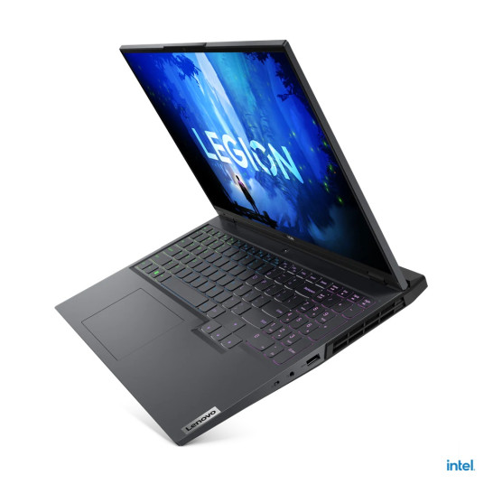 Lenovo Legion 5 Pro 16IAH7H Storm Grey, 16", IPS, WQXGA, 2560 x 1600, häikäisynesto, Intel Core i7, i7-12700H, 16 Gt, SO-DIMM DDR5-4800, SSD 1000 Gtce, RTX030 GDDR6, 8 Gt, ei optista asemaa, Windows 11 Home, 802.11ax, Bluetooth-versio 5.1,