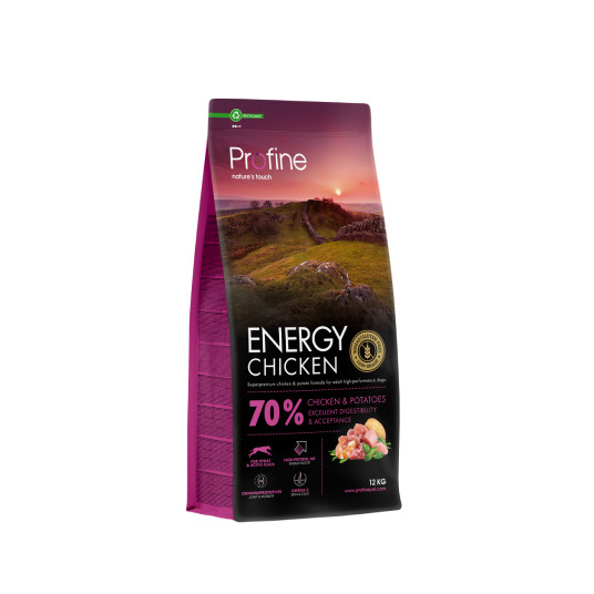 Profine Energy Chicken -kuivaruoka koirille kanan kanssa 12 kg
