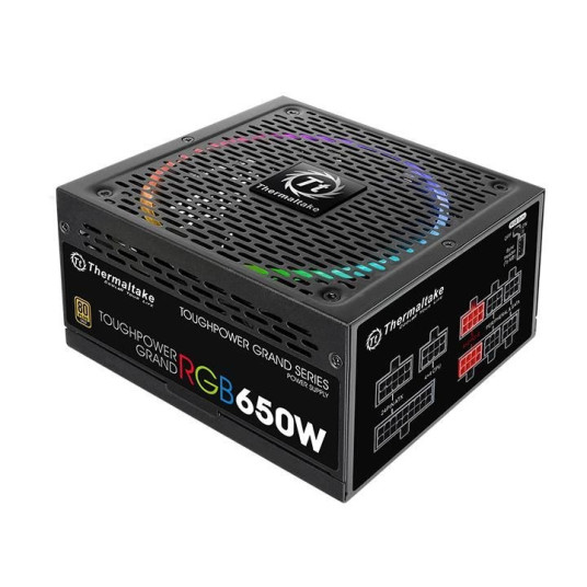 Virtalähde Toughpower Grand RGB Sync 650W Mod. (80+ Gold, 4xPEG, 140mm)
