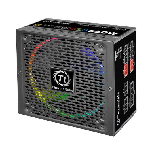 Virtalähde Toughpower Grand RGB Sync 650W Mod. (80+ Gold, 4xPEG, 140mm)