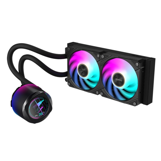 GIGABYTE AORUS WATERFORCE X II 240 CPU Universal Liquid Cooler 12 cm Musta