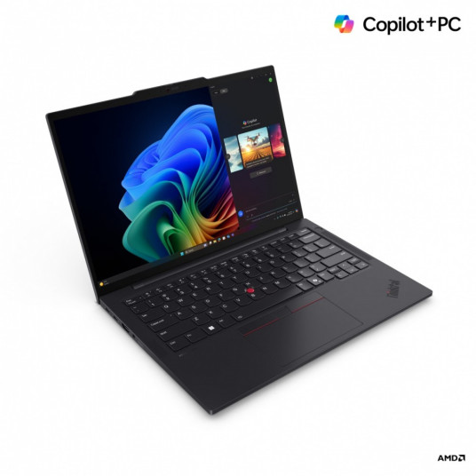 Kannettava tietokone Lenovo ThinkPad T14s Gen 6, AI Copilot+ PC, 14 WUXGA, AMD Ryzen AI 7 PRO, RAM 32GB, 512GB SSD, AMD Radeon 880M Graphics, Windows 11 Pro, Black 21M1000MPB
