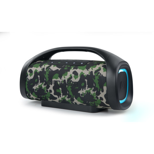 Muse-kaiutin | M-980 CA Roiskevesitiivis | 300 W | Vedenpitävä | Bluetooth | Camouflage | Kannettava | Langaton yhteys