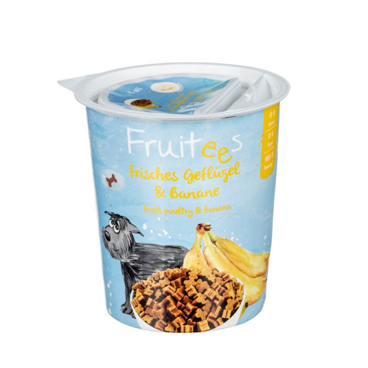Koiran tai kissan herkku Fruitees 603500200, Banaanit, Siipikarja 200 g