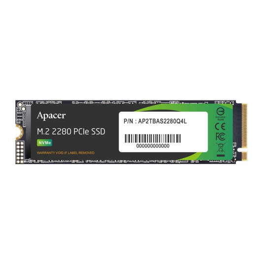 Apacer AS2280Q4L 1TB M.2 PCIe Gen4x4 2280 (3600/3000 MB/s) 3D NAND SSD-levyasema