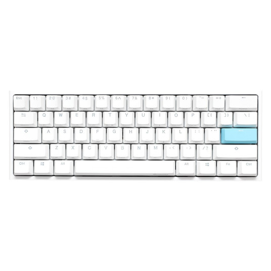 Ducky One 2 Pro Mini White Edition -pelinäppäimistö, RGB-LED - Kailh Red