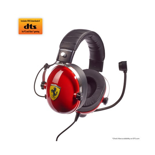 Kuulokkeet Thrustmaster DTS T Racing Scuderia Ferrari Edition Gaming Headset Red/Black