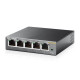 TP-Link TL-SG105E Hallittu L2 Gigabit Ethernet (10/100/1000) Musta