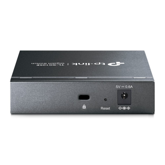 TP-Link TL-SG105E Hallittu L2 Gigabit Ethernet (10/100/1000) Musta