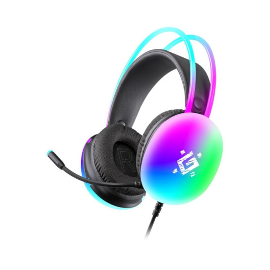 Kuulokkeet Defender IGNIS Backlit RGB Gaming Headphones Black + GAME