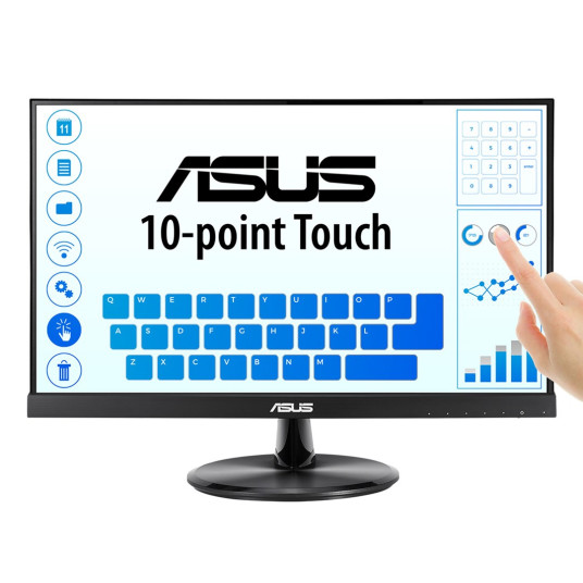 ASUS VT229H PC-monitori 54,6 cm (21,5") 1920 x 1080 pikseliä Full HD LED-kosketusnäyttö Musta